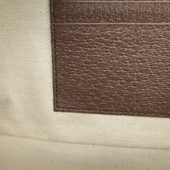 100% Authentic GUCCI GG Supreme Brown Canvas Shoulder Bag - Picture 11 of 12